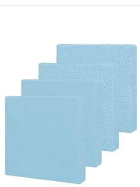 Waterproof Patio Outdoor Seat Cushion Covers LIGHT BLUE (4-pack) 24x24x4”